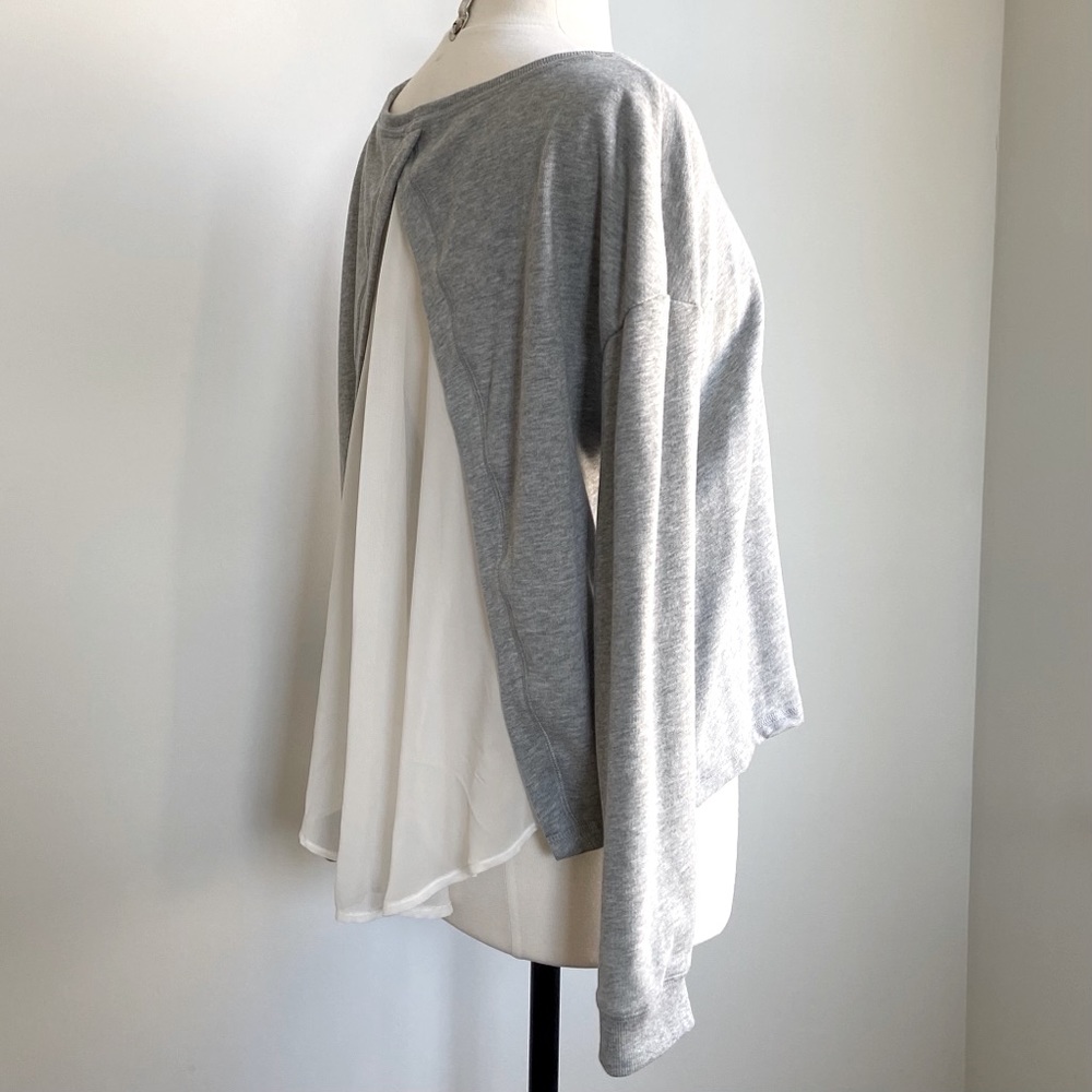 Victoria Secret Slouchy Sheer-Back Sweatshirt